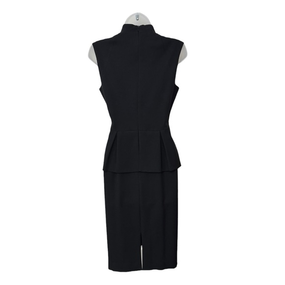 BLACK HALO | Candeese Peplum Sheath Dress in Black, Size 4 - Picture 4 of 10